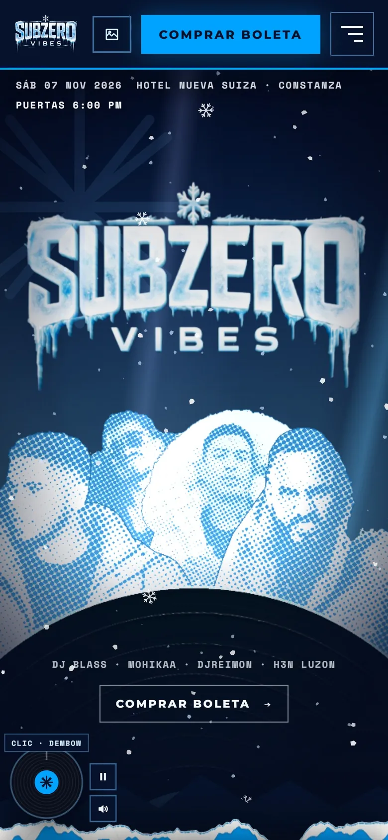 SubZero Vibes en móvil